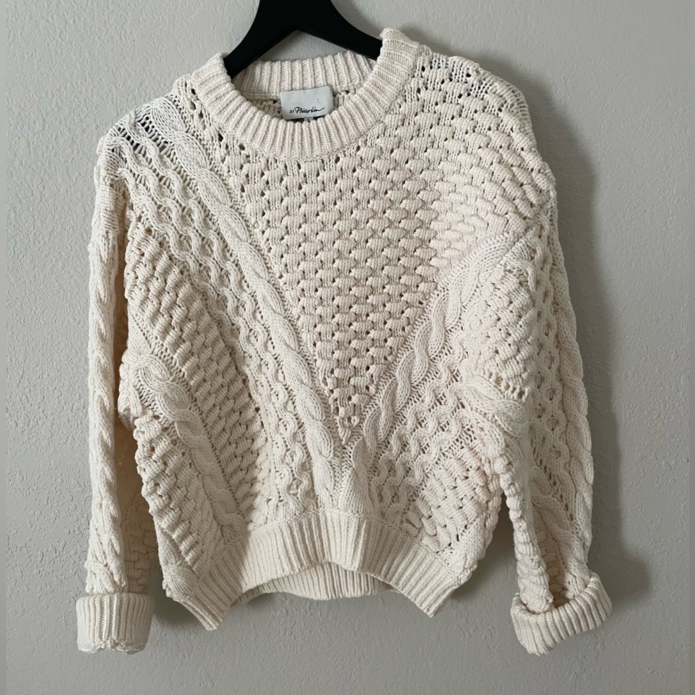 3.1 Phillip Lim Chunky Wool Sweater